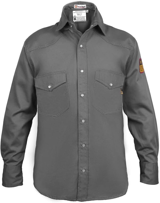 Flame Resistant FR Welding Shirt - 100% C - 9 oz