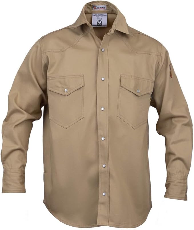 Flame Resistant FR Welding Shirt - 100% C - 9 oz