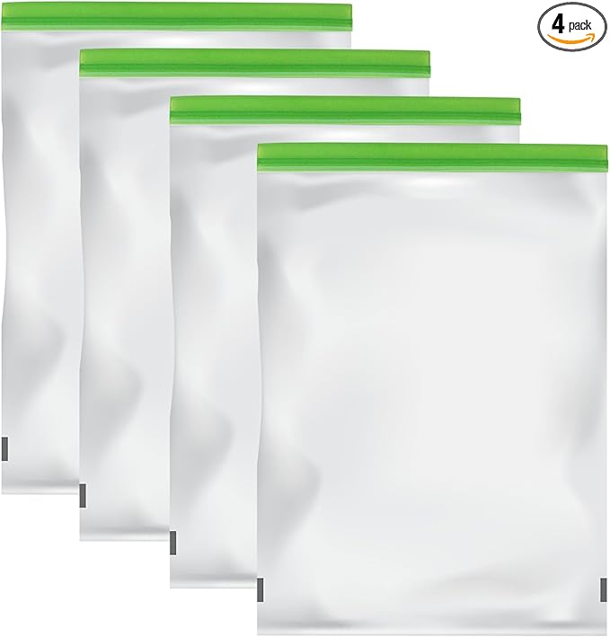 Odor Proof Storage Bags-28x20 Inch, Reusable Double-Tracked Zip Closure Barrier Storage Bags Lock in Odors Keep Contents Fresh and Waterproof, Large No-Odor Bear Bag fit Camping(4 Pack)