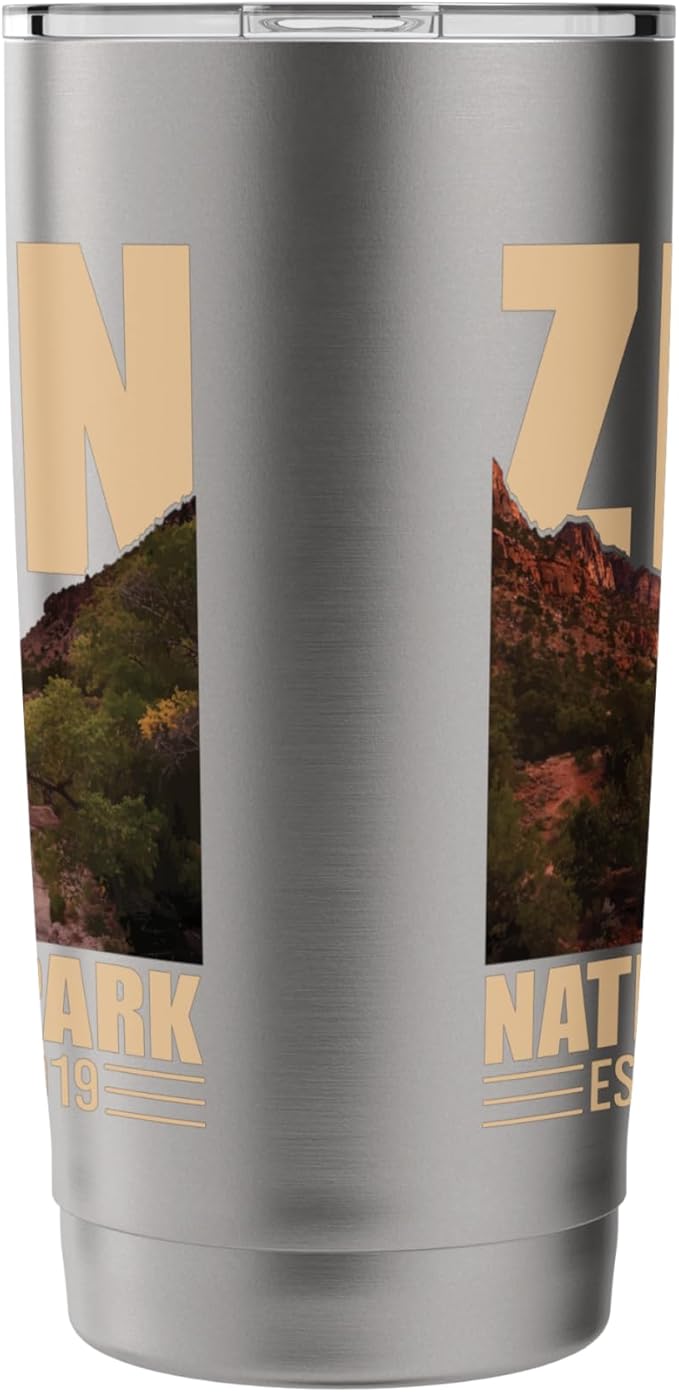 Zion National Park - Retro Hiking & Camping Lover Stainless Steel Insulated Tumbler