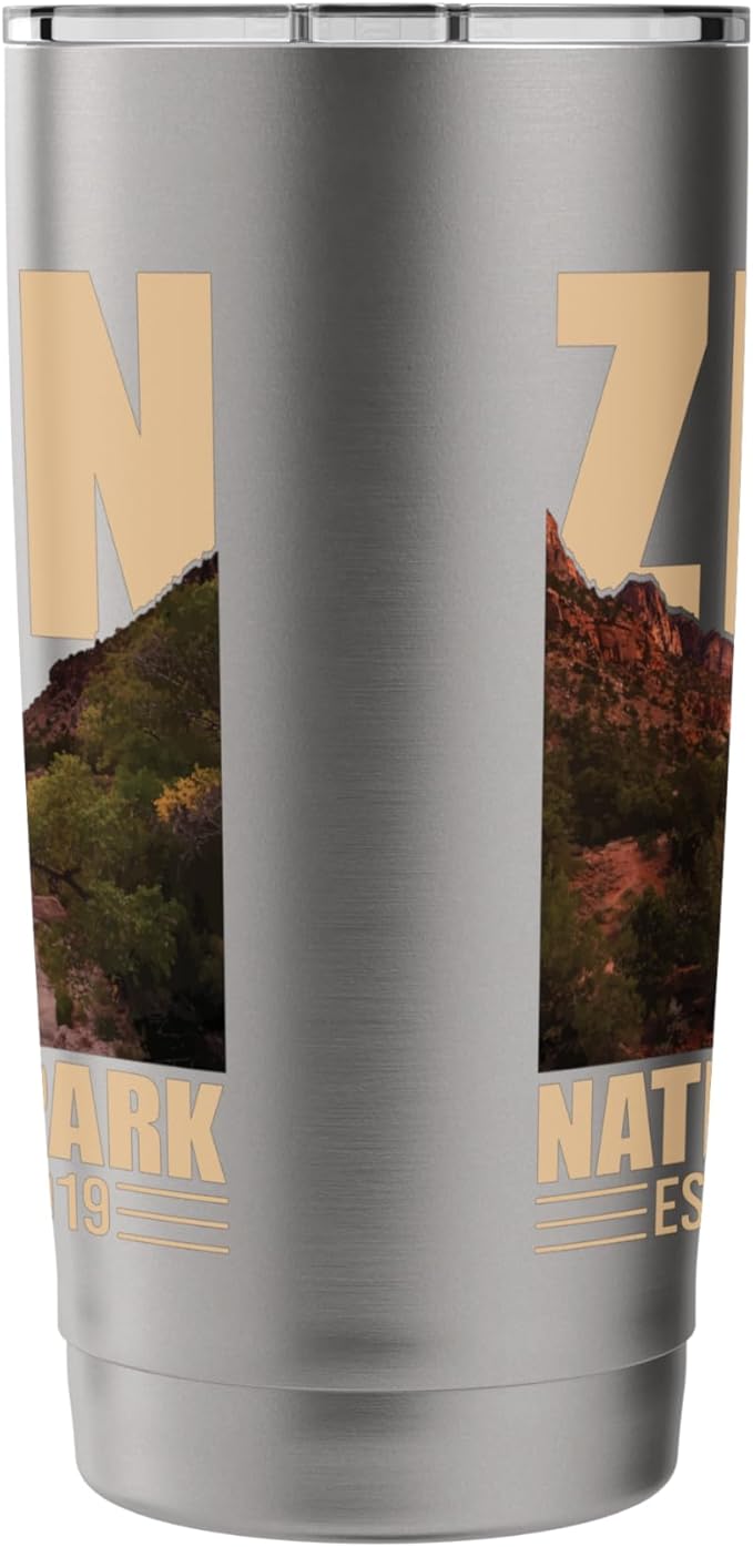 Zion National Park - Retro Hiking & Camping Lover Stainless Steel Insulated Tumbler