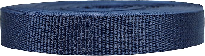 Lightweight Polypropylene Webbing - Poly Strapping for Outdoor DIY Gear Repair, Pet Collars, Crafts – 3/4 Inch by 10, 25, or 50 Yards, Over 20 Colors