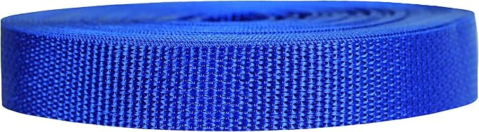 Lightweight Polypropylene Webbing - Poly Strapping for Outdoor DIY Gear Repair, Pet Collars, Crafts – 3/4 Inch by 10, 25, or 50 Yards, Over 20 Colors