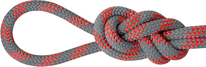 SEAMUS 8mm (5/16in) Prusik Accessory Cord 15M (50ft) UIAA Rock Climbing Rope 14Kn High Tensile Strength Rock Climbing Accessories Cord Double Braid Nylon Cord for Mountain Tree Climbing,Fire Rescue