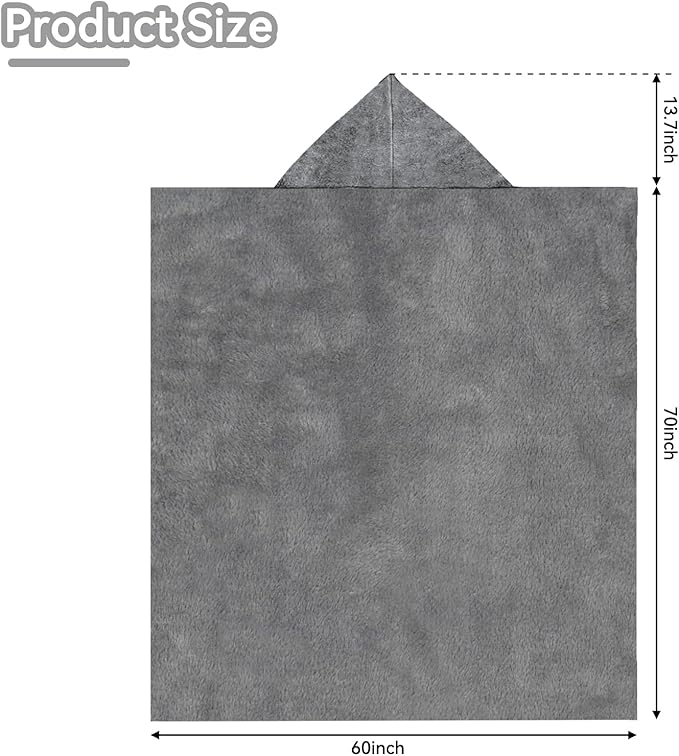 Wearable Blanket for Women and Men Warm Cozy Giant Fleece Blanket with Sleeves for Adults Plush Furry Throw Cloak Gift