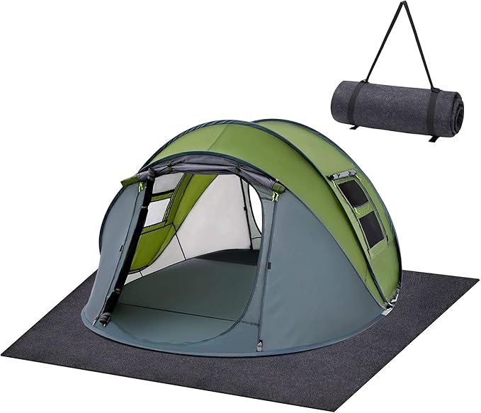 Camping Tent Carpet Mat,Waterproof Inside/Outside Tent Rug,Protective Waterproof Liner Keeps You Warm & Dry, Outdoor Camping Floor Rug Accessory,Soft & Comfortable, Trimmable Material