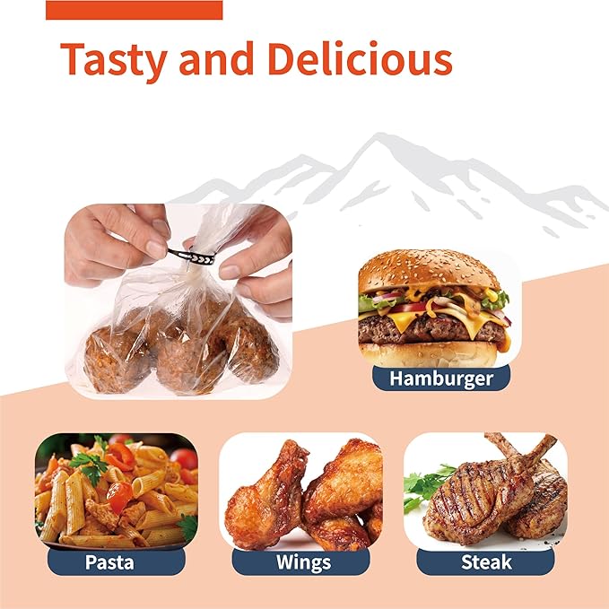 Portable Cooker Bags 7"X 10.5". Compatible with All Exhaust Food Warmer.Heat resistant, food- grade, BPA free. Also Suitable for Electric Lunch Food Heater (10 bags/pk) (Three Pack)