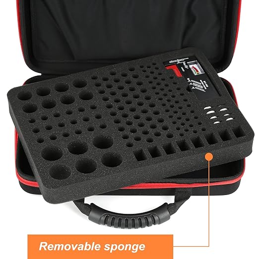 Battery Organizer, Battery Organizer Storage Case with Tester BT-168, Waterproof Battery Holder Box Holds, Battery Case Organizer 165+ AA AAA C D 9V Batteries (Batteries are Not Included)