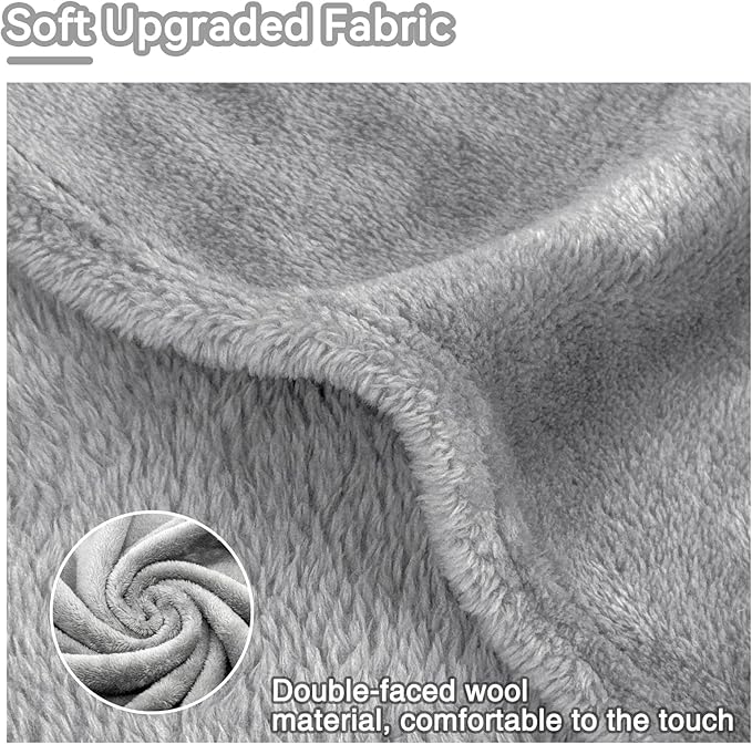 Wearable Blanket for Women and Men Warm Cozy Giant Fleece Blanket with Sleeves for Adults Plush Furry Throw Cloak Gift