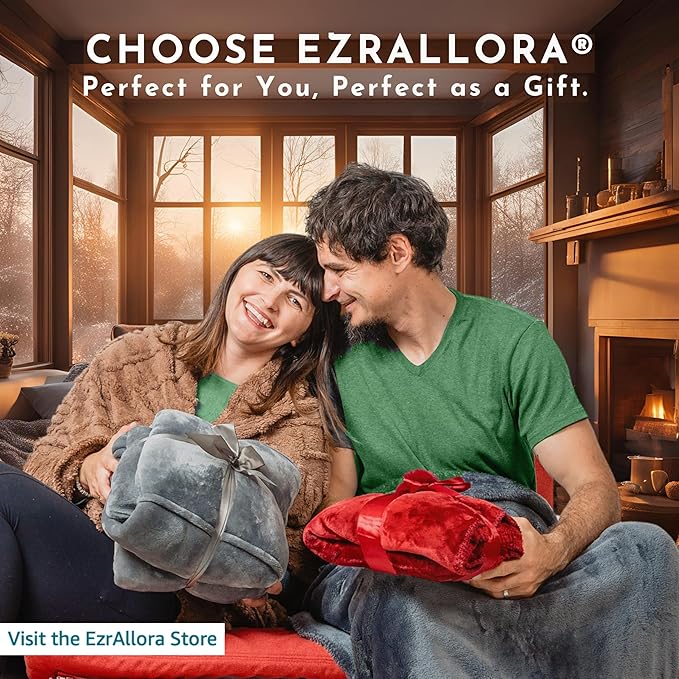 Premium Double Layer Wearable Blanket for Women -Drape and Go No Sleeves- Shawl with Pockets- Wrap Blanket- Gifts for Her Mom Grandma (Velvet Anthracite Black)